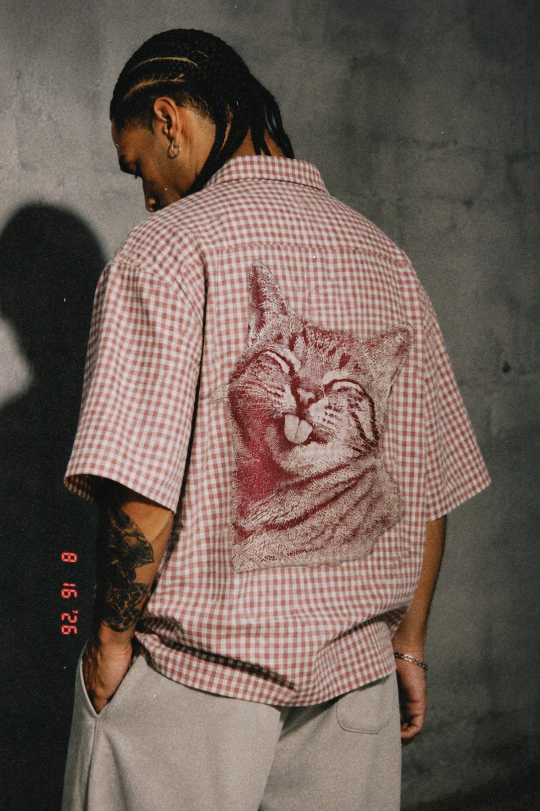 Cat Graphic Boxy Shirt