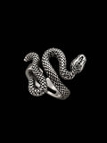 SERPENT COIL — Silver Snake Statement Ring