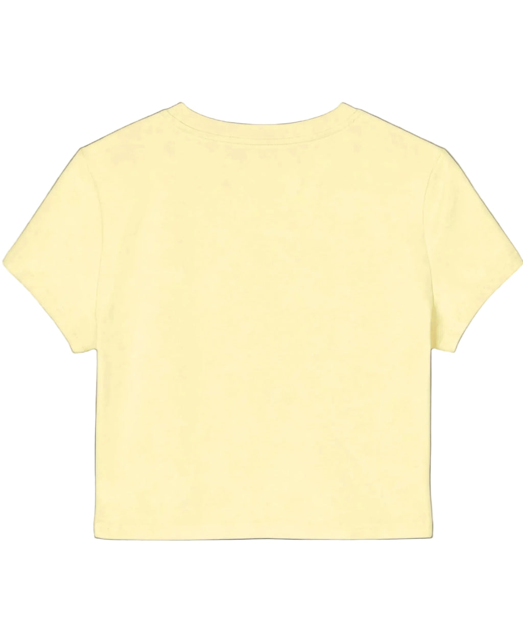 Butter Yellow Baby Tee Back Design
