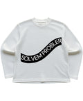 Off-white waffle knit oversized full-sleeve Front Design