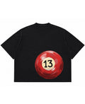 Graphite Boxy Slub tee Front Design