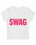 White Baby Tee Front Design