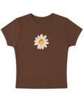 Mousse Brown Baby Tee Front Design
