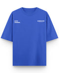 Royal Blue Oversized T-Shirt Front Design