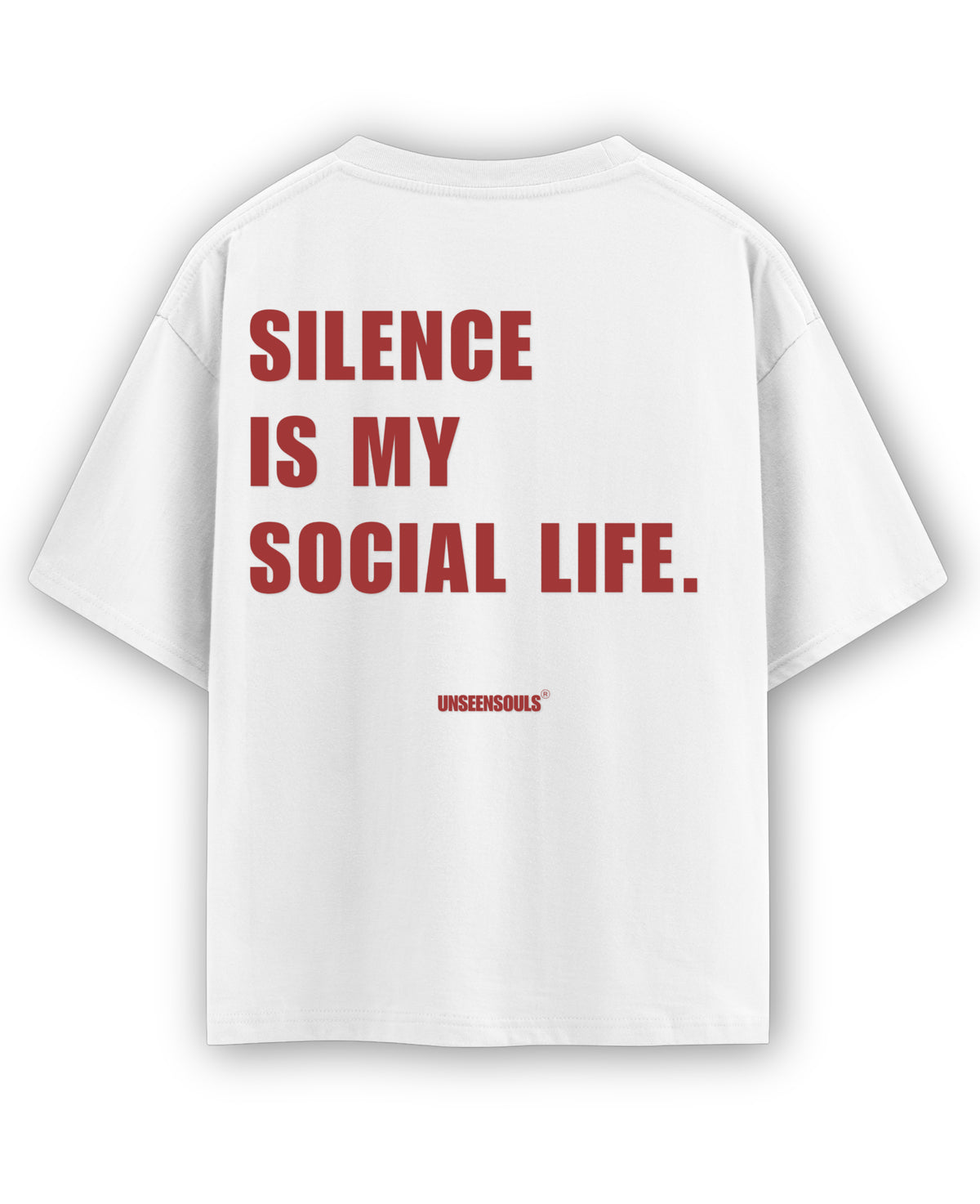 White Oversized T-shirt Back Design