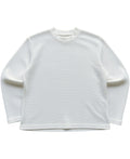 Off-white waffle knit oversized full-sleeve Front Design
