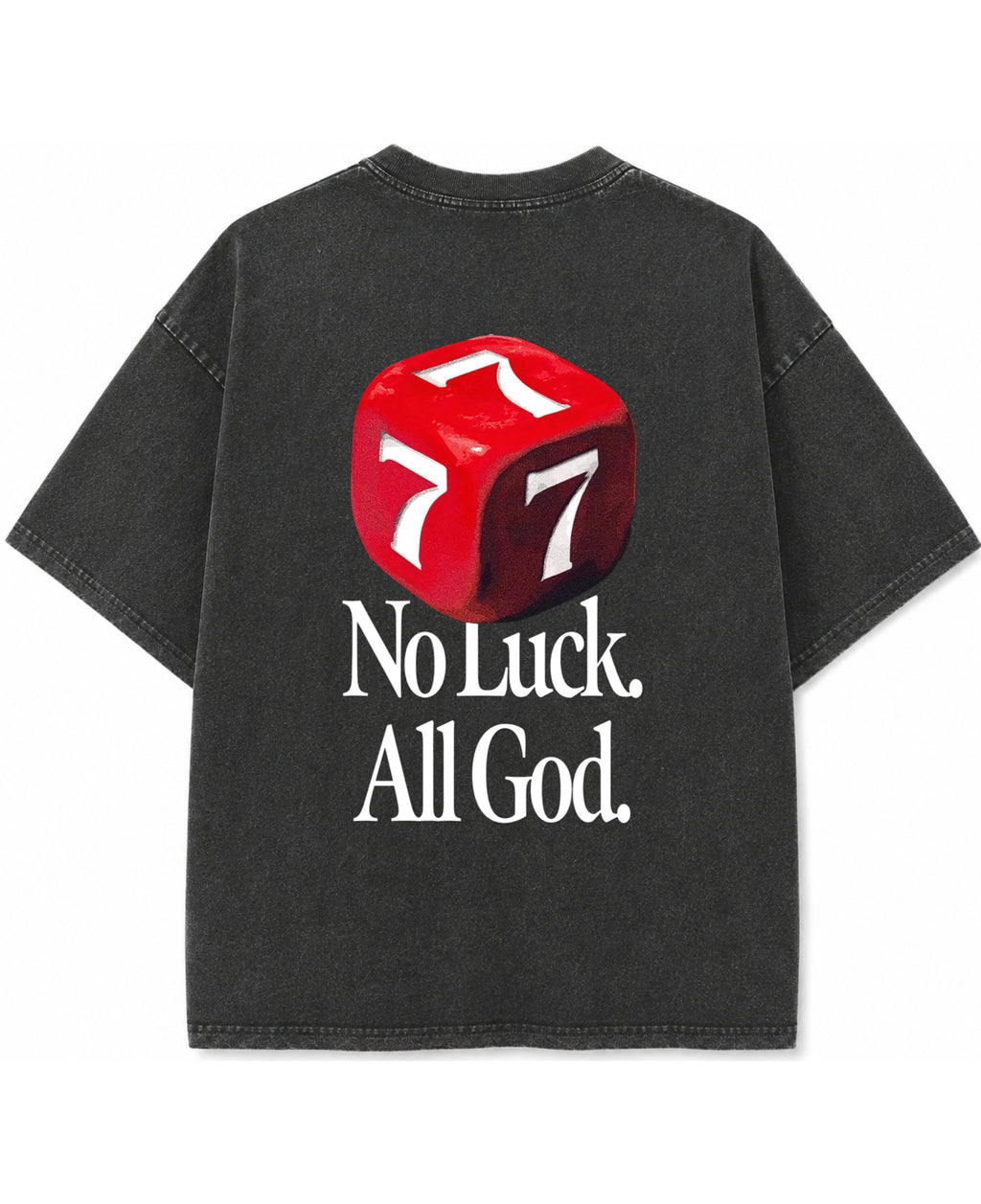 Vintage Fade Wash Oversized T-shirt Back Design