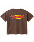 Brown Boxy Fit T-shirt Back Design