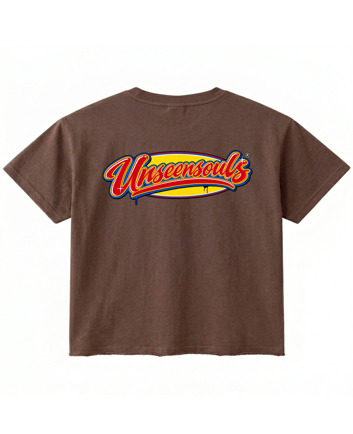 Brown Boxy Fit T-shirt Back Design