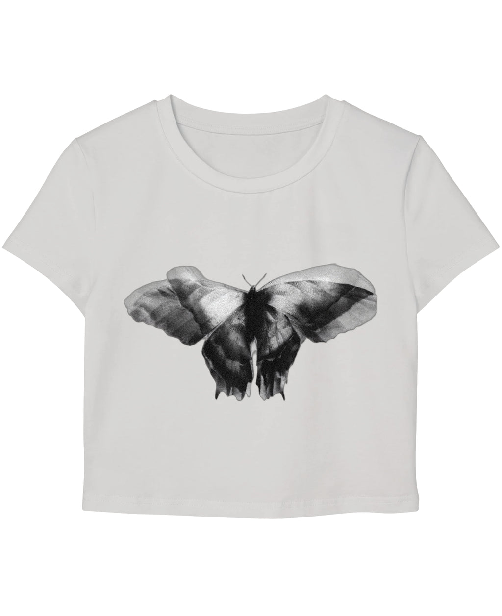 White Baby Tee Front Design