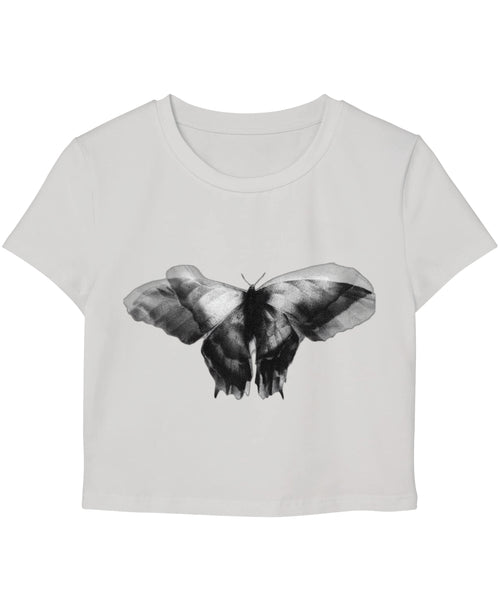 White Baby Tee Front Design