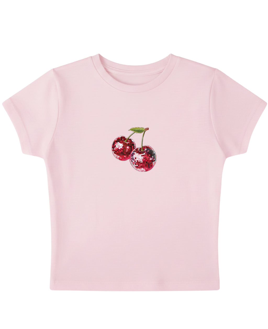 Baby Pink Baby Tee Front Design