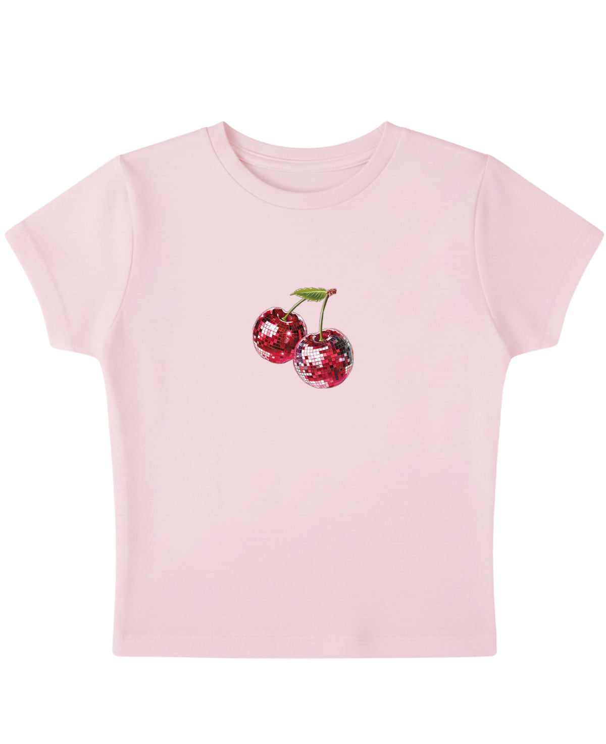 Baby Pink Baby Tee Front Design
