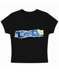 Black Baby Tee Front Design
